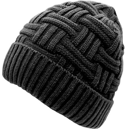 Talvinen pipo lämmin neulottu paksu löysä slouchy beanie kallohattu miesten lahjat