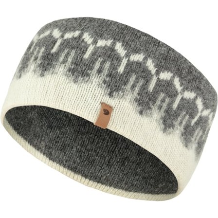 Fjällräven Övik Path Knit Headband OneSize - unisex - Chalk White-Grey - Kasket, Lues & beanies