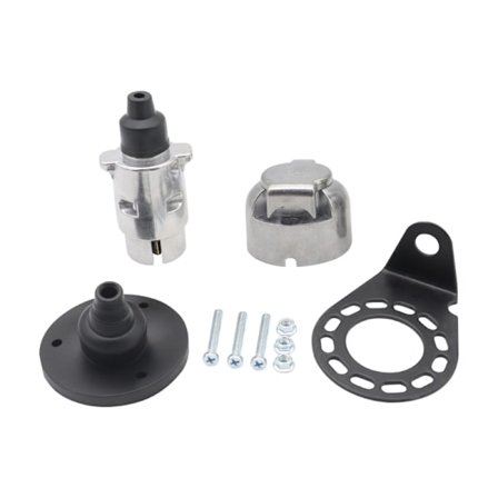 7-polig kontakt Adapter Trailer Connector 12V Dragkrok Bogsering Vattentät pluggar Uttag