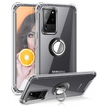 Samsung Galaxy S20 Ultra iskunkestävä suojus sormustelineellä Fresh