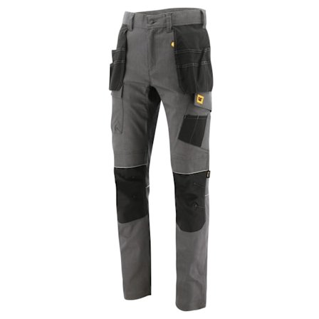 Caterpillar Herr Stretch Cut Pocket Slim Arbetsbyxor 30L Mörk