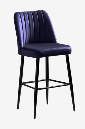 Hanah Home - Sett med barstoler (2 stk.) - Vento - Blå - Barstoler & -krakker - Fra Homeroom