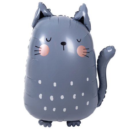 Folieballon Grå kat