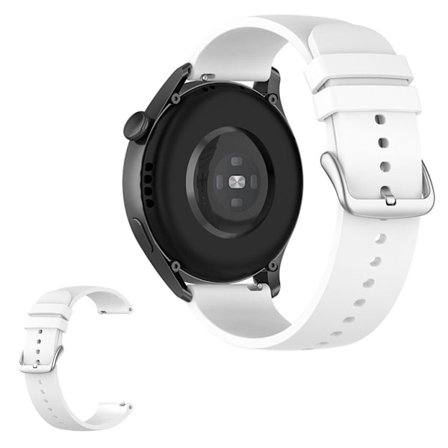 22 mm universellt enkelt klockarmband - Vit