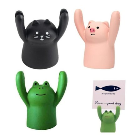 3 stk. fotoholder, fritstående fotoholder, dekoration, kontor P