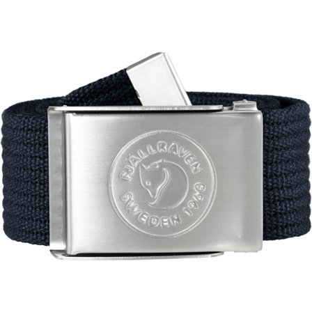 Fjällräven 1960 Logo Belt in Dark Navy, Polyester/Canvas