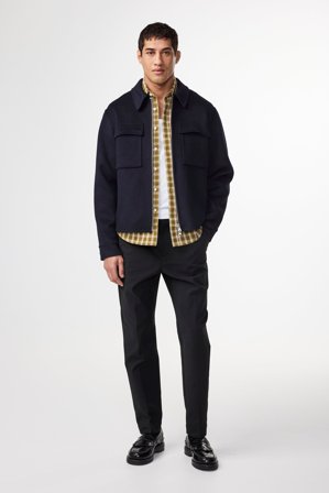 NN.07 Billie Hose Herren Schwarz Baumwollmix