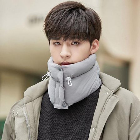 Halsduk med dunsjal FÄRG 4 FÄRG 4