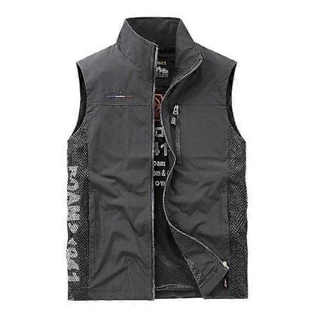 Herre Udendørs Sommer Arbejdsvest Forår Multi-lommer Taktisk Vest Stor Størrelse M-6XL Mand Vandreture Fiskeri Ærmeløse Jakker-xindaren