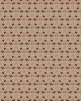 Meterware König des Waldes culla Rot - Arvidssons Textil