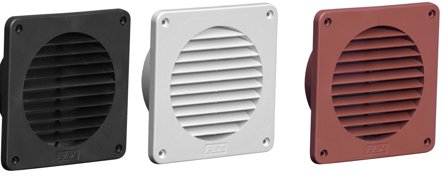 PAX 8156-1 Ytterveggsrister 141 x 141 mm Hvit, Ventilasjon