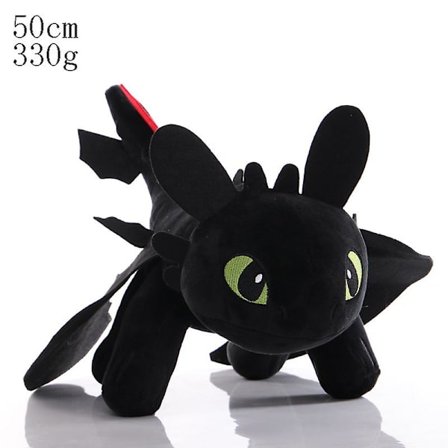 Toothless plysjdyr Anime Hvordan trene dragen din 3 Night Fury plysj Toothless utstoppet dukke leketøy for barn gaver[HK]
