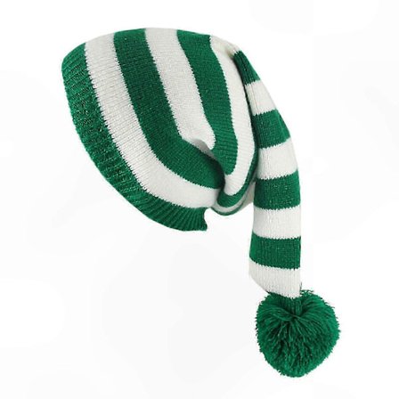 Vinterstrikket hue med pompon - Hyggelig stribet hat til mænd og kvinder