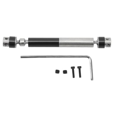 RC-auton keskiakseli 65-78 mm, korkealujuuster s ja alumiini, Axial SCX24 1/24:lle, musta
