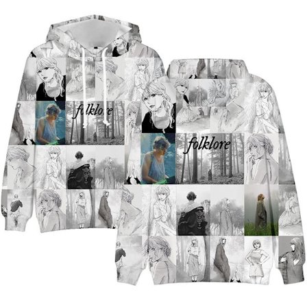 Taylor Swift sanger Taylor Swift kunst fotos periferi nyt 3D digitalt printet hættetrøje