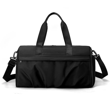 Sports Gym Bag For Multifunctional Wet And Dry Separation Travel Bag (Black)