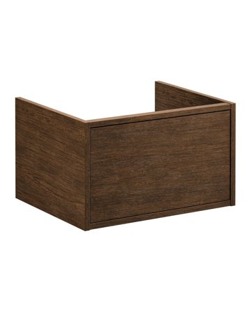 Gustavsberg Ducentic GB71DCVU60AW00 Kommodskåp brun ekfaner, 60 cm, 1 låda Brun ekfaner, Badrum