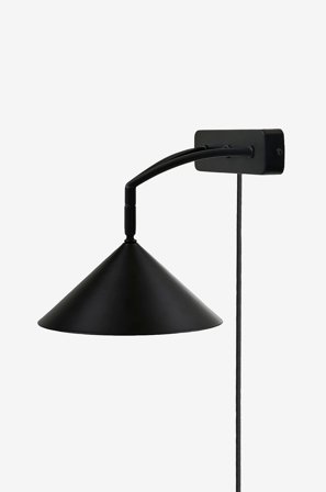 Globen Lighting - Væg lampe kurve - Sort - Væglamper - Fra Homeroom