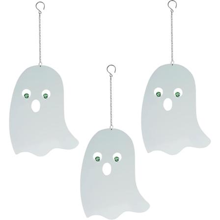 3 kpl ulkoilmametalliriipus-haamuja, Halloween-koriste, hehkuvat pime ss haamut, siluettiriipus ulkona, k yt v