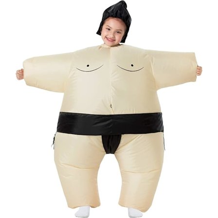 Sumobrottare Kostym, Uppblåsbar Kostym Sumobrottare Dräkt Uppblåsbar Kostym, Blås upp Kostym Halloween Cosplay