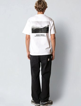 Fat Moose Peak T-Shirt - White - XL