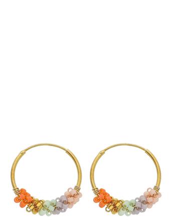 Sanne Earrings Accessories Jewellery Earrings Hoops Multi/mønstret Nuni Copenhagen*Betinget Tilbud