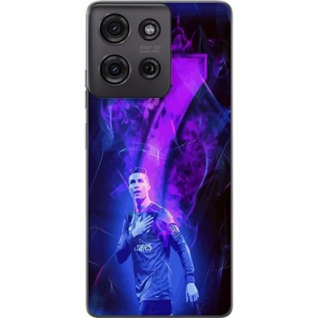 Kompatibel Mobilcover til Motorola Motorola Moto G75 Ronaldo 7 - Fodboldlegende i Handling for Fans