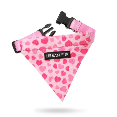Urban Pup - Pink Hearts Bandana- Hundhalsband