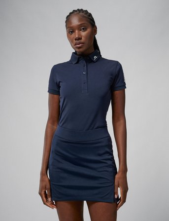 J. Lindeberg Tour Tech Golf Polo - Navy - S