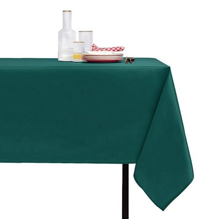 (1.4*1.6M) Vihreä pöytäliina yksivärinen neliön muotoinen yksivärinen pöytäliina polyesteripöytäliina d