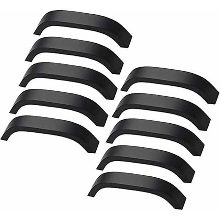 10 stycken svart handtag 128mm skåp handtag köksredskap skåp