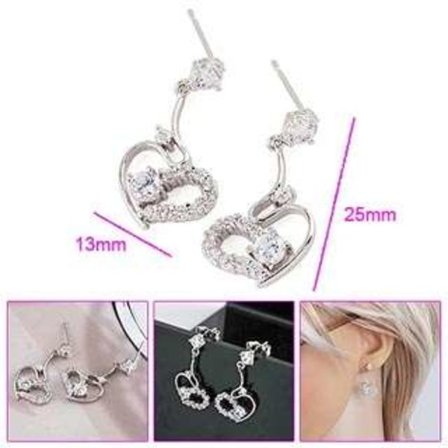 18K Guldfyllda Guld gulddoublé Filled CZ Örhängen