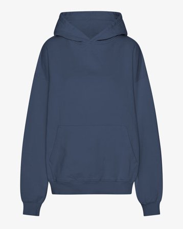 Organic Oversized Hood - Petrol Blue