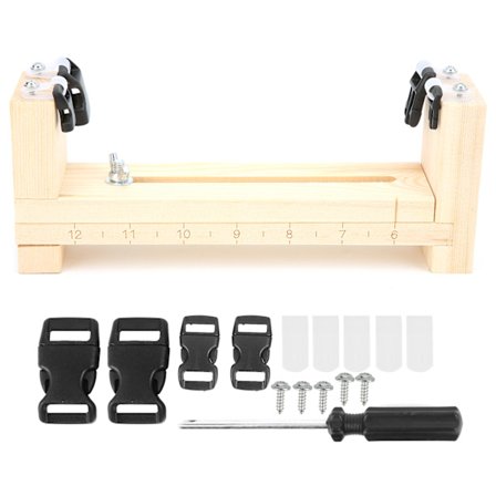 Sateenvarjonaru Rannekoru DIY Paracord Jig Kudottu Puukehys Ulkokäyttöön Neulontatyökalusarja