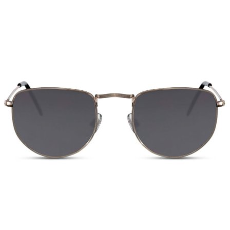 Aurinkolasit - Kultainen kehys mustalla linssillä