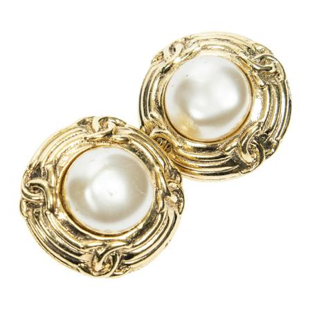 Chanel Vintage - Vintage Smycken - Gul - Dam - Storlek: One Size, Dam, Storlek: ONE SIZE