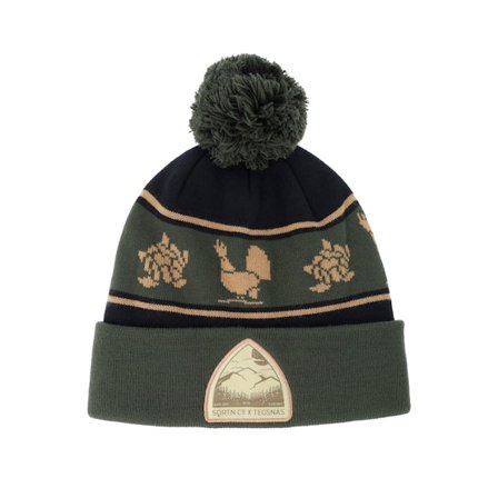 SQRTN - Vert pom Bonnet - Tegsnäs Beanie Black Pom @ Hatstore