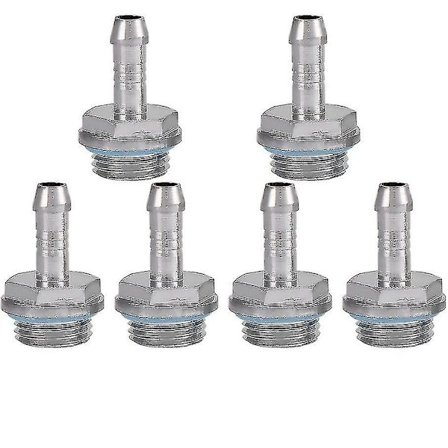 6 kpl PC-vesijäähdytyksen 2-kosketusliitäntä G1 / 4 kierteinen suutinliitäntä (6 mm)