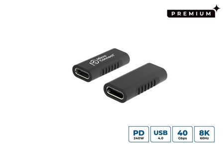 MicroConnect USB type C-adapter - 24 pin USB-C til 24 pin USB-C