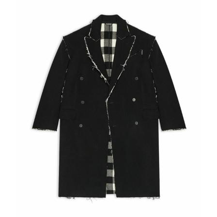 Balenciaga, Coat Czarny, Mężczyzna, Rozmiar: M
