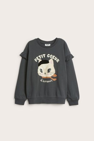 Kappahl | Bluza z falbaną | Czarne