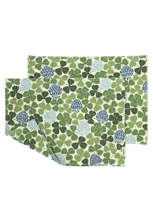 Gyllstad Bordstablett Lyckoklöver, 2-pack Bordstextil Grön ONESIZE