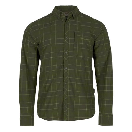 Pinewood Abisko Trekking L/S Shirt Moss Green - L