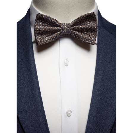 John Henric Bow Tie Geometric Kostymtillbehör Herr Brun ONESIZE