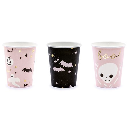 Boo Skalle Pappersmugg 6-pack - Partyninja.se