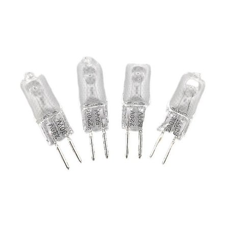 5 stk. 220v G5.3 35w/50w base halogen Jc type pære pære gult lys (50W,)