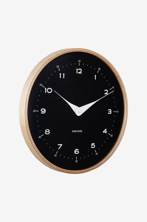 Karlsson - Vægur Osado Dome - Sort - Vægure og bordure - Fra Homeroom