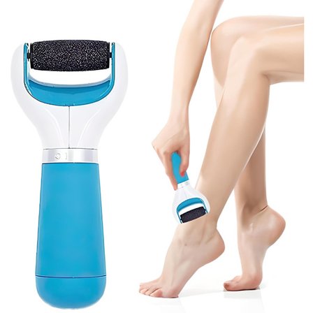 Elektrisk fotfil fotskrubb, elektrisk förhårdnadsborttagare fotvårdsverktyg blå_yux