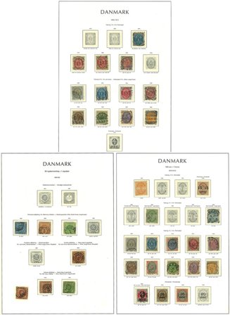 Danmark til 1989 - Samling i 1 frimärksalbum