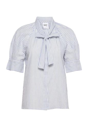 Elena - Delicated Stripe Blouses Short-sleeved Multi/mønstret Day Birger Et Mikkelsen